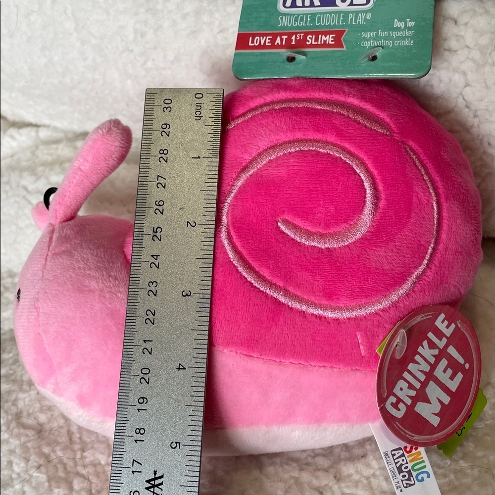 Plush Dog Toy 2 Piece Deadpool And Pink Snail - Picture 2 of 4